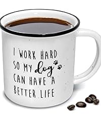 MAINEVENT Best Dog Dad Mug 11 Ounce, Dog Dad Coffee Mug, Best Doggy Father Ever Gift, Doggy Daddy Cup, Novelty Coffee Cup