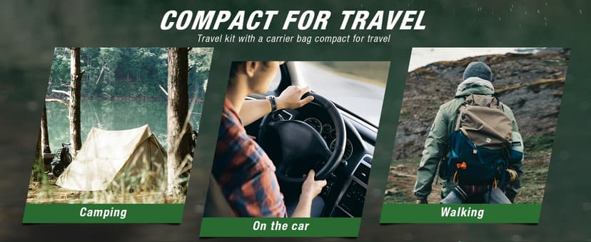 Ghosthorn Fishing Rod and Reel Combo Graphite Telescoping Fishing Pole Portable Travel Kit with Carrier Bag for Freshwater Saltwater