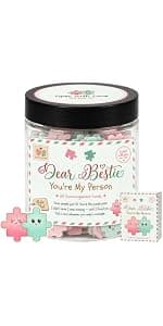 Positive Coffee Jar with 60 Affirmation Cards, Coffee Gifts For Women and Men, Dad, Mom, Coffee Themed Lover Gift, Emotional Support Latte, Cheer Up Funny Gag Gifts for Best Friends, Coworkers B0F6SGJJKC
