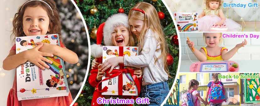 BABLOCVID Toddler Toys,Toys for 1-2 Year Old Girls,Magnetic Drawing Doodle Board for Kids Toy,Educational Learning Baby Toy for 18 Months 1 2 3 Year Old Girl Boy Birthday Easter Gifts,Arts and Crafts