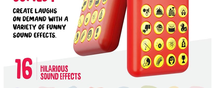 KNUCKLHEAD Sound Effects Machine - 16 Hilarious Sounds - Stocking Stuffer - Boys Prank Gifts for Kids- 6 7 8 9 10 Year Old Boy Gifts - Fun Boys Toys for Ages 8-13 - Cool Gadgets for Teens Gift