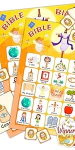 39Pcs Christmas Bingo Game for Kids Adults 24 Players Bingo Cards Christmas Games with Reward Stickers Xmas Activities Family Party Game