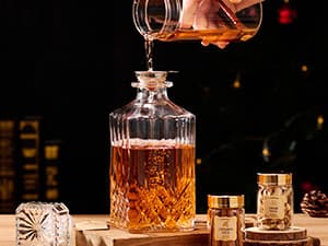 Whiskey Infusion Kit Gifts for Men – 12 Natural Ingredients, Decanter, Infusion Jar, Glass, Ice Mold – DIY Whiskey, Bourbon, Rum & Cocktail Infusion Set for Him, Dad, Husband