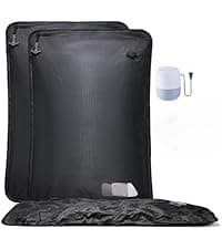 Classic Series Vacuum Bags for Travel Luggage with Wireless Pump, Compression Bags for Carry On Suitcases and Backpack, Vacuum Seal Packing cube for Cloth Packing (2PC + PUMP)