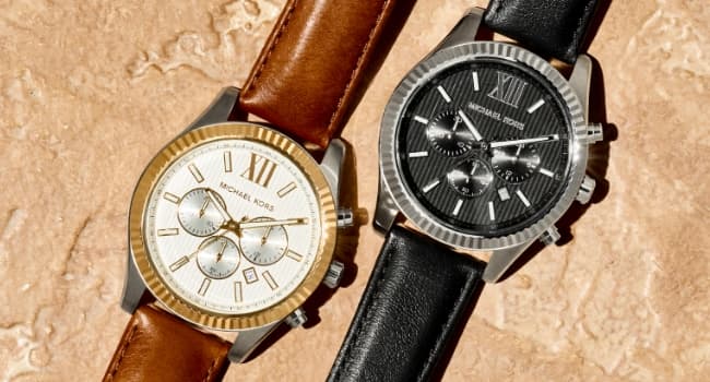 Michael Kors Oversized Slim Runway Men's Watch, Stainless Steel Watch for Men
