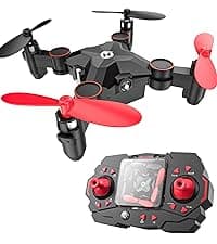 Holy Stone Mini Drone for Kids and Beginners RC Nano Quadcopter Indoor Small Helicopter Plane with Auto Hovering, 3D Flips, Headless Mode and 3 Batteries, Great Gift Toy for Boys and Girls, HS210 Blue