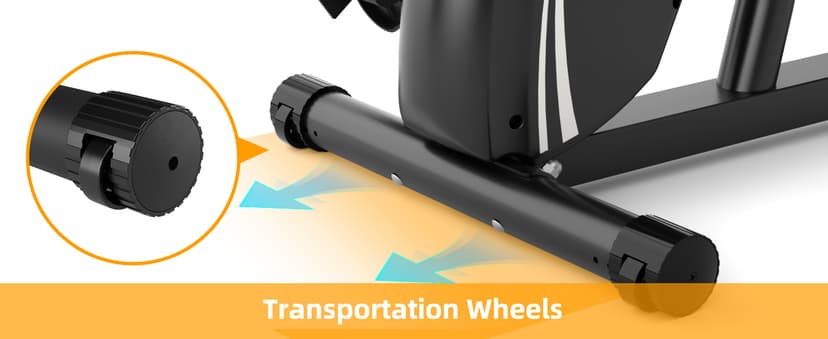 VANSWE Recumbent Exercise Bike for Adults Seniors - Recumbent Bikes for Home with Magnetic Resistance, Bluetooth and App Connectivity, Pulse Sensor