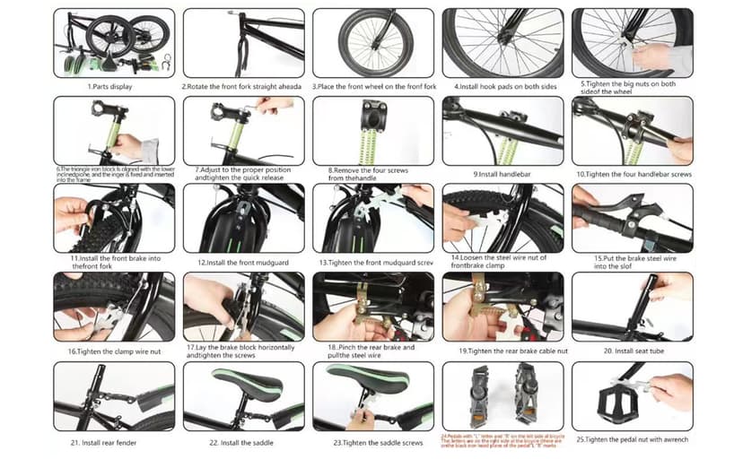 20 Inch Mountain Bike for Kids, Double Brake Bicycle High Carbon Steel Kids' Bicycles for Boys Girls Ages 8-12 Year Old