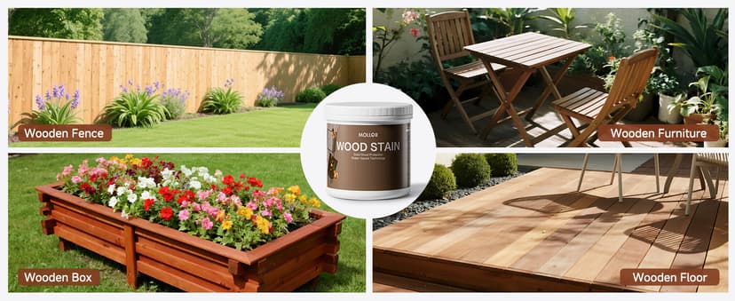 Wood Stain, 16 Oz Water Based Wood Stain and Sealer in One - No Priming, No Top Coat Required, Fast Drying|Low Odor|Non-Toxic, Perfect for Indoor and Outdoor Furniture (Teak with Tools)