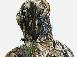 TIDEWE Hunting Clothes for Men with Face Mask, Silent Waterproof Hunting Jacket and Adjustable Bibs, Safety Strap Compatible