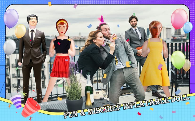 Liliful 59 Inch Blow up Doll Inflatable Life Size Funny Gag Gift for Bachelors Halloween Party Accessories Props Decoration(Cassie)