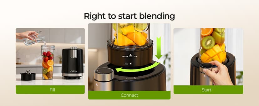 QIBOX Snow Cone Machine & Smoothie Blender 2 in 1, 700W Powerful Shaved Ice Machine Frozen Margarita Machine, Slushine Machine Maker with Stainless Steel Blade, Smoothie Recipe, for Home Kitchen Party