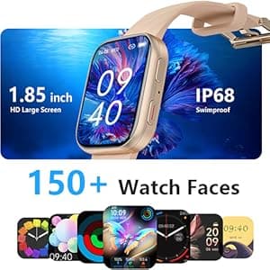 FITVII Health & Fitness Tracker (Answer/Make Calls), Smart Watch with 24/7 Heart Rate and Blood Pressure, Sleep Tracking, Blood Oxygen Monitor, 120+ Sport Modes Activity Tracker for Women Men