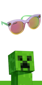 ARKAID Official Minecraft Boys Sunglasses | UV400 | One Size Fits Most Kids