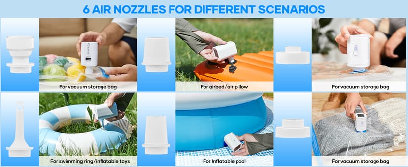 Saker Vacuum Storage Bags with Electric Pump, Space Bags Vacuum Storage Bags, 2-in-1 Pumping and Inflation, 15 Pack (3 Jumbo,3 Large,3 Medium,3 Small,3 Roll Up Bags) for Clothes, Bedding, Travel