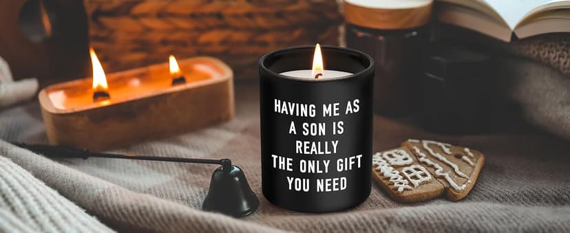 Fathers Day Dad Gifts from Son, Personalized Father's Day Gift Ideas, Funny Birthday Gifts for Dad Gift Father Papa Step Dads New Daddy Presents Cool, Happy Fathers Day, Birthday, Christmas, Candles