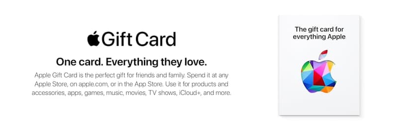 App Store, iTunes, iPhone, iPad, AirPods, MacBook, accessories and more - Design may vary - $100 Apple Physical Gift Card B08DLS6LK7