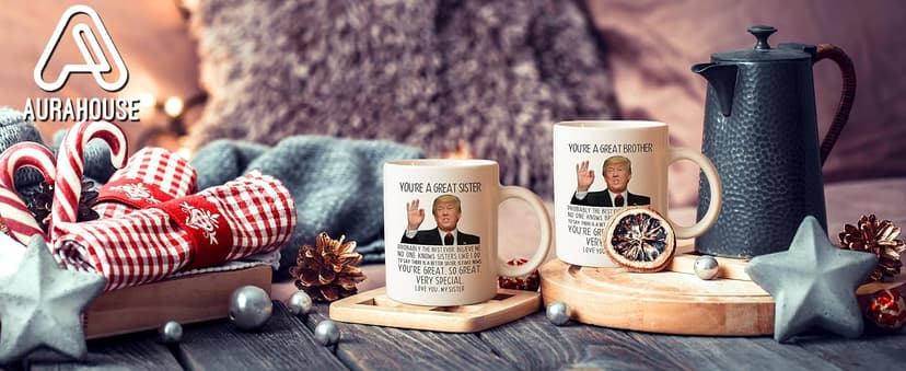 Aurahouse You're A Great Sister Mug, Funny Sister Gifts from Sister Brother, Sister Birthday Gifts, Christmas Gifts, Mothers Day Gifts for Sister-in-law, Soul Sister 11 Oz Cup