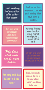 Christmas Coasters | Funny Cork Coasters | 8 in Gift Box | Hostess Gifts (Holiday)