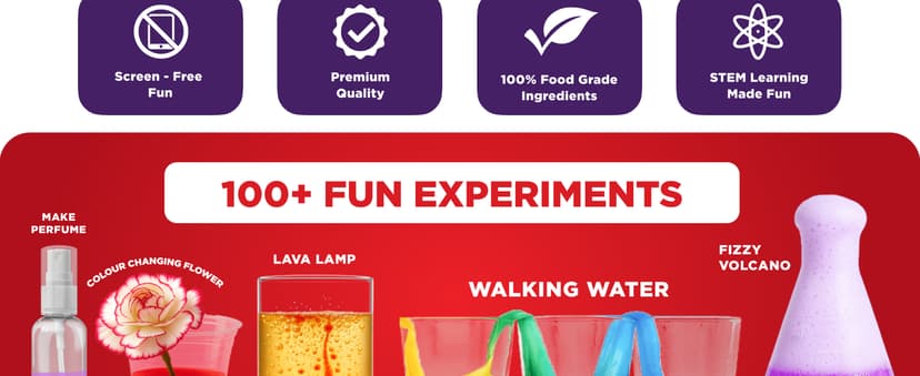 Doctor Jupiter My First Science Kit for Kids Ages 4-5-6-7-8 | Christmas, Birthday Gift Ideas for 4+ Year Old Boys & Girls | Toy Stem Kit with 100+ Experiments | Learning & Educational Projects