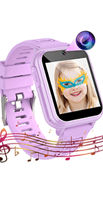 Kids Smart Watches Girls Gifts Age 3-12, Smart Watch for Kids with 39 Games Camera Video Recorder Music Player Alarm Calculator Stopwatch Flashlight Pedometer Gift Toys for Girls Ages 5 6 7 8 9 10