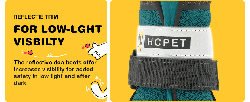 Hcpet Dog Shoes, Dog Boots & Paw Protectors for Winter Snowy Days, Rainy Weather, Outdoor Anti-Slip Sole Dog Booties for Hardwood Floor Black-Leg 1