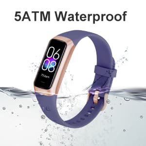 Fitness Tracker with Step Counter/Calories/Stopwatch, Activity Tracker, Health Tracker with Heart Rate Monitor, Sleep Tracker,1.10''AMOLED Touch Color Screen, Pedometer Watch for Women Men