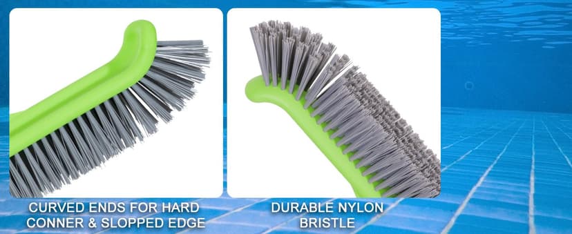 Sepetrel Deluxe Swimming Pool Cleaning Kit with Spa Jet Vacuum Cleaner,Brush, Semi-deep Skimmer Net & Adjustable 57.5-inch Pole,Ideal for Cleaning Above Ground,Inflatable Pools