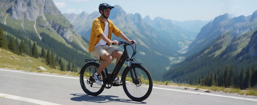 Movcan V80 Electric Bike, 1000W Motor 28MPH 26'' City Cruiser Ebike for Adults, 48V 13Ah Removable Battery Up to 70 Miles, 7-Speed Dual Disc Brake, Mountain E-Bike for Commuting