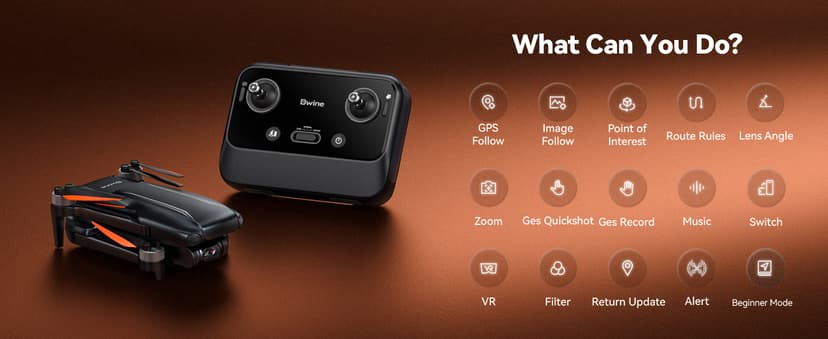 Bwine F7MINI 4K Video 8K Photo Drones with Camera for Adults, 3-Axis Gimbal EIS, 96Mins, 249g FAA-exempt, Over 6KM Transmission, Al GPS Smart Return, Follow, Waypoint, Orbit Fly, Better for Beginner