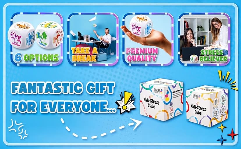 Stress squishy cube for office anxiety fidget breaks; funny coworker gift and white elephant gift for men and women Stress Cube – Squishy Fidget Toy for Adults, Quiet Stress Relief Desk Toy B0DRW6W926