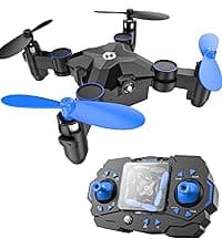 Holy Stone Mini Drone for Kids and Beginners RC Nano Quadcopter Indoor Small Helicopter Plane with Auto Hovering, 3D Flips, Headless Mode and 3 Batteries, Great Gift Toy for Boys and Girls, HS210 Blue