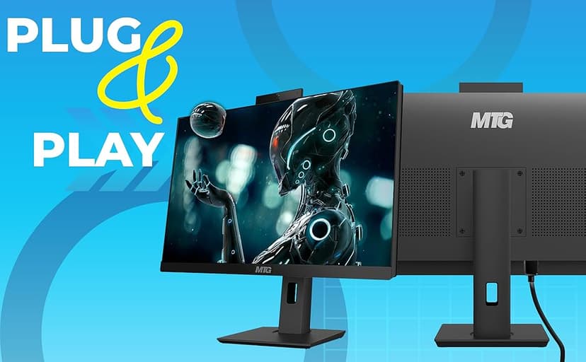 Gaming All in one PC 24 Inch FHD Touchscreen, MTG Yama, Intel Core i5 10th Gen, 16GB RAM, 240GB NVME / 1TB SSD, AMD RX 550 4GB DDR5 Graphics, Webcam, RGB Combo, Windows 11 Home