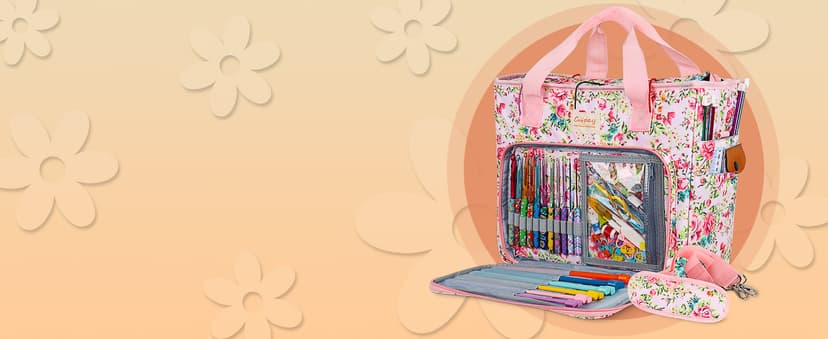 Coopay Warm Crochet Hooks for Grandmother, Art Aluminum Soft Grip Crochet Needles for Crocheting, Knitting Hook for Crochet Yarn Craft - Premium Knitting & Crochet Supplies