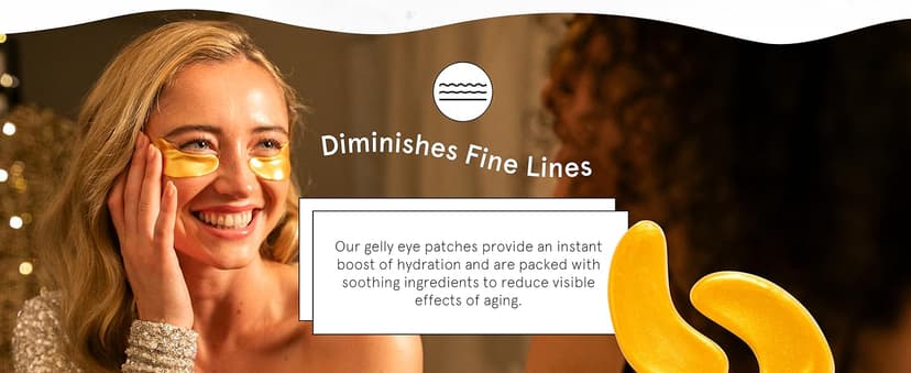 grace & stella Under Eye Patches (12 pairs) Eye Masks for Puffy Eyes and Dark Circles - Birthday Gifts for Women, Bachelorette Party Favors, Bridesmaid, Self Care and Relaxation Gifts for Her - Vegan