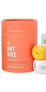 Two Tumbleweeds Foodie Dice - New Edition: Set of 9 Dice to Inspire Creative, Seasonal Meals with Take Out Die - Unique Cooking Gift