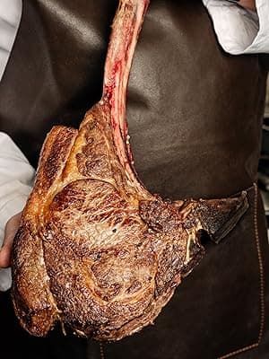 Grumpy Butcher Box Meat Food Gifts – Includes 2 Top Sirloin Steaks (6 oz), 2 Duroc Bone-In Pork Steaks (14 oz) & 2 Large Fully-Cooked Chicken Breasts – Lean Steak & Premium Meat Gift Box