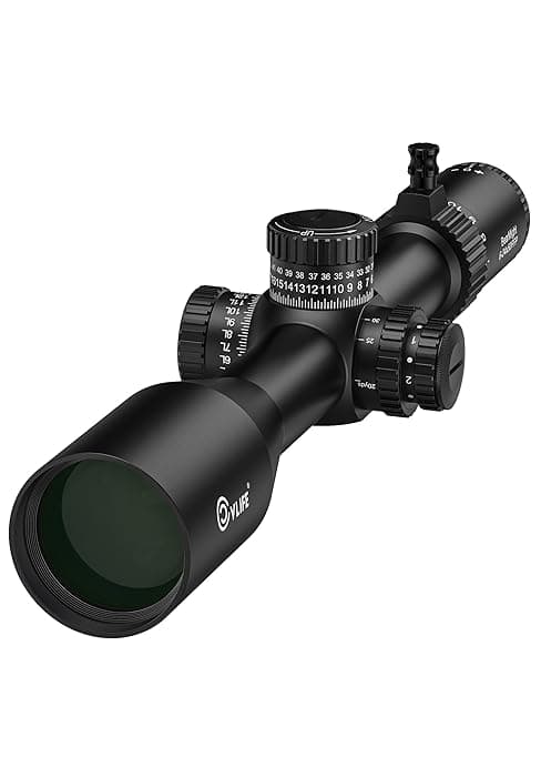 CVLIFE Rifle Scope 6-24x50 AO Red and Green Illuminated Long Range Scope for Hunting with Scope Rings