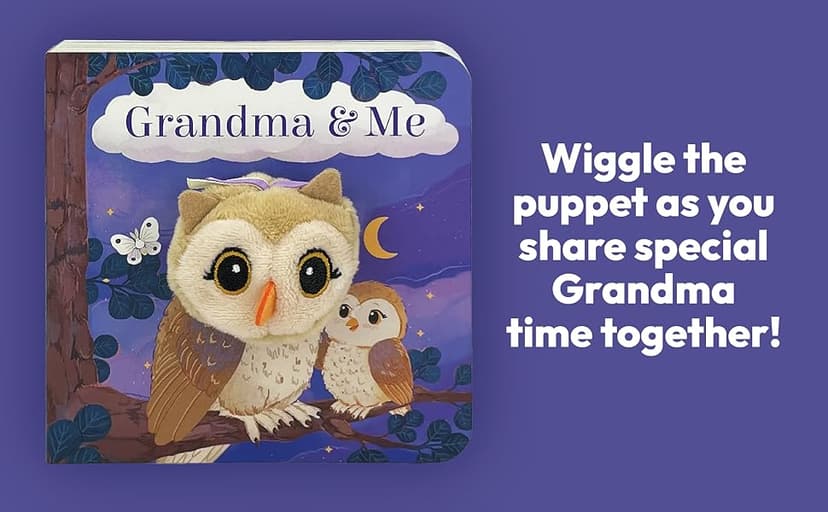 Grandma & Me Children's Finger Puppet Board Book, Ages 1-4