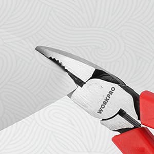 WORKPRO 6.5" Linesman S Screw Extractor Pliers(Combination Pliers) with Unique Non-slip Jaws, Stripped Screw Remover Tool, Lineman Plier for Quickly Removal of Damaged or Rusted Fasteners