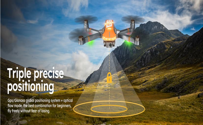 GPS Drones with 4K Camera for Adults with Brushless Motor and Follow Me Mode,Long Flight Time and Distance,5G FPV Transmission and Auto Return,G9 Foldable RC Quadcopter for Beginner,Under249g (Dark gray)