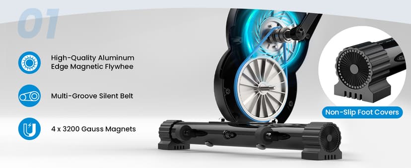 Foldable Exercise Bike, Multifunctional Indoor Stationary Bikes for Home with 8-Level Magnetic Resistance, Quiet Workout Bike with Arm Resistance Bands, LCD Monitor, 300LBS Capacity