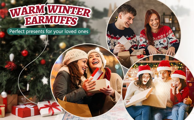 TOBEHIGHER Muffs for Winter Women - Faux Fur Earmuffs, Soft Warm Stylish Ear Muffs for Women Cute Foldable