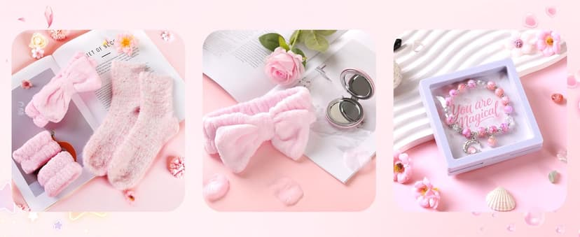 Birthday Gifts for Women, Gift Basket for Mom Wife Sister Her Friends, Luxury Self Care Spa Set with Blanket, Thank You Get Well Soon Holiday Gifts Box for Mother Valentine Day (Red)