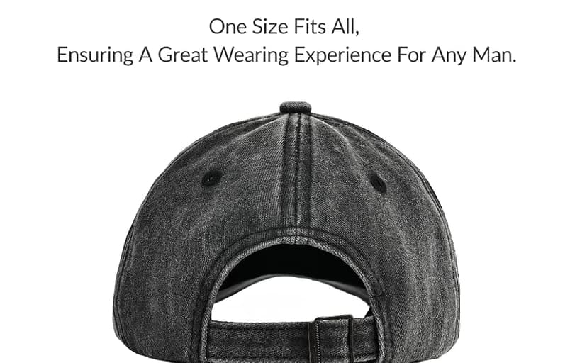 Cotton Baseball Cap Adjustable Mens Gifts Ideas for Birthday
