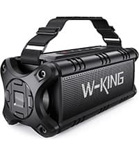 W-KING Bluetooth Speaker, 90W Max Portable Outdoor Speaker Loud, IPX6 Waterproof/50W Deep Bass Subwoofer/40H/EQ/Dual Pairing/TF/AUX, Large Boombox Speakers Bluetooth Wireless for Party/Beach/Jobside