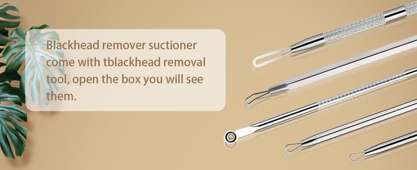 Blackhead Remover Pore Vacuum, Pore Cleaner for Face with 5 Attachments & 3 Suction Levels, USB Rechargeable Facial Blackhead Extractor Tool for Women & Men (Pearl White)