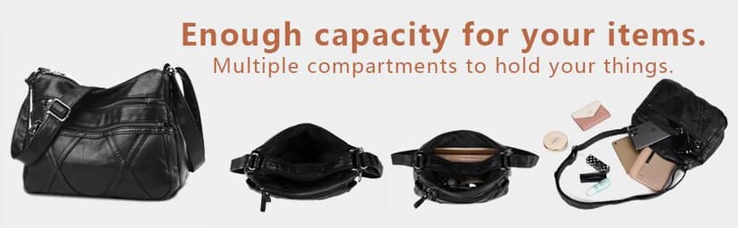 Gladdon Small Crossbody Bags for Women Leather Shoulder Purses Vegan Womens Cross body Bag Lightweight