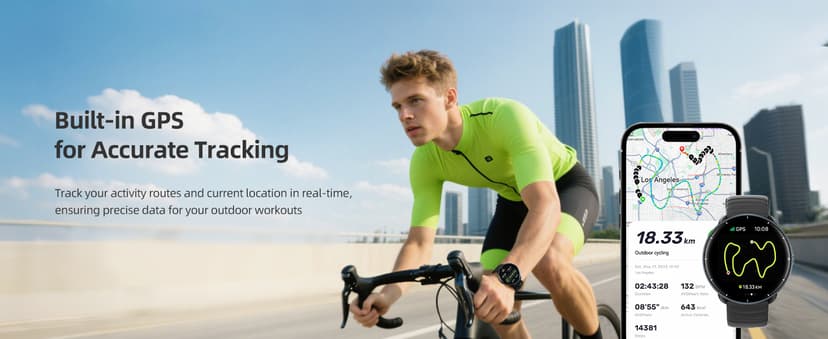 Parsonver Parsonver Swimming Smart Watch, 5ATM Waterproof for Pool & Open Water, Built-in GPS & Compass, AMOLED Screen Fitness Tracker with 100+ Sports Modes, Heart Rate & Sleep Monitor, AI Swim Analysis, Black