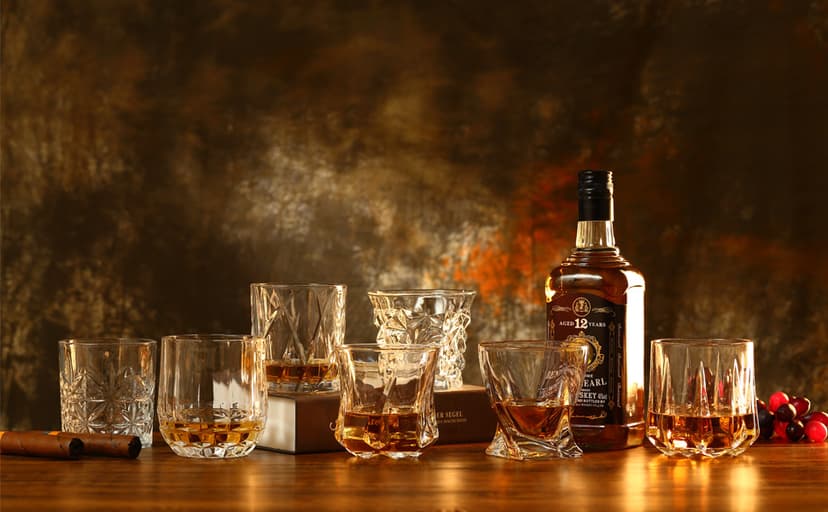 Whiskey Rocks Glass, Set of 4 (2 Crystal Bourbon Glasses, 2 Round Big Ice Ball Molds) In Gift Box - 11 Oz Old Fashioned Glasses for Scotch Cocktail Rum Cognac Vodka Liquor, Unique Gifts for Men